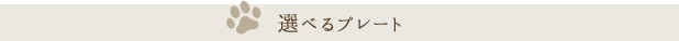 選べるプレート